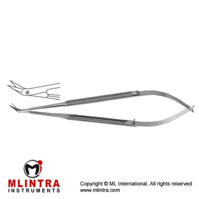 Micro Vascular Scissors Round Handle - Extra Delicate Blades - Angled 25° Stainless Steel, 16.5 cm - 6 1/2" Micro Vascular Scissors Round Handle - Extra Delicate Blades - Angled 25° Stainless Steel, 16.5 cm - 6 1/2"